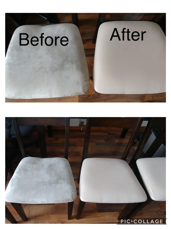 Chairs cleaned using Karcher machine Chairs cleaned using Karcher machine
